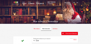 llamada de papa noel